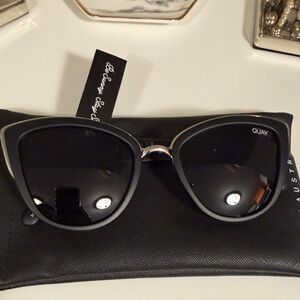 Quay Australia Dark Cat-Eye Sunglasses